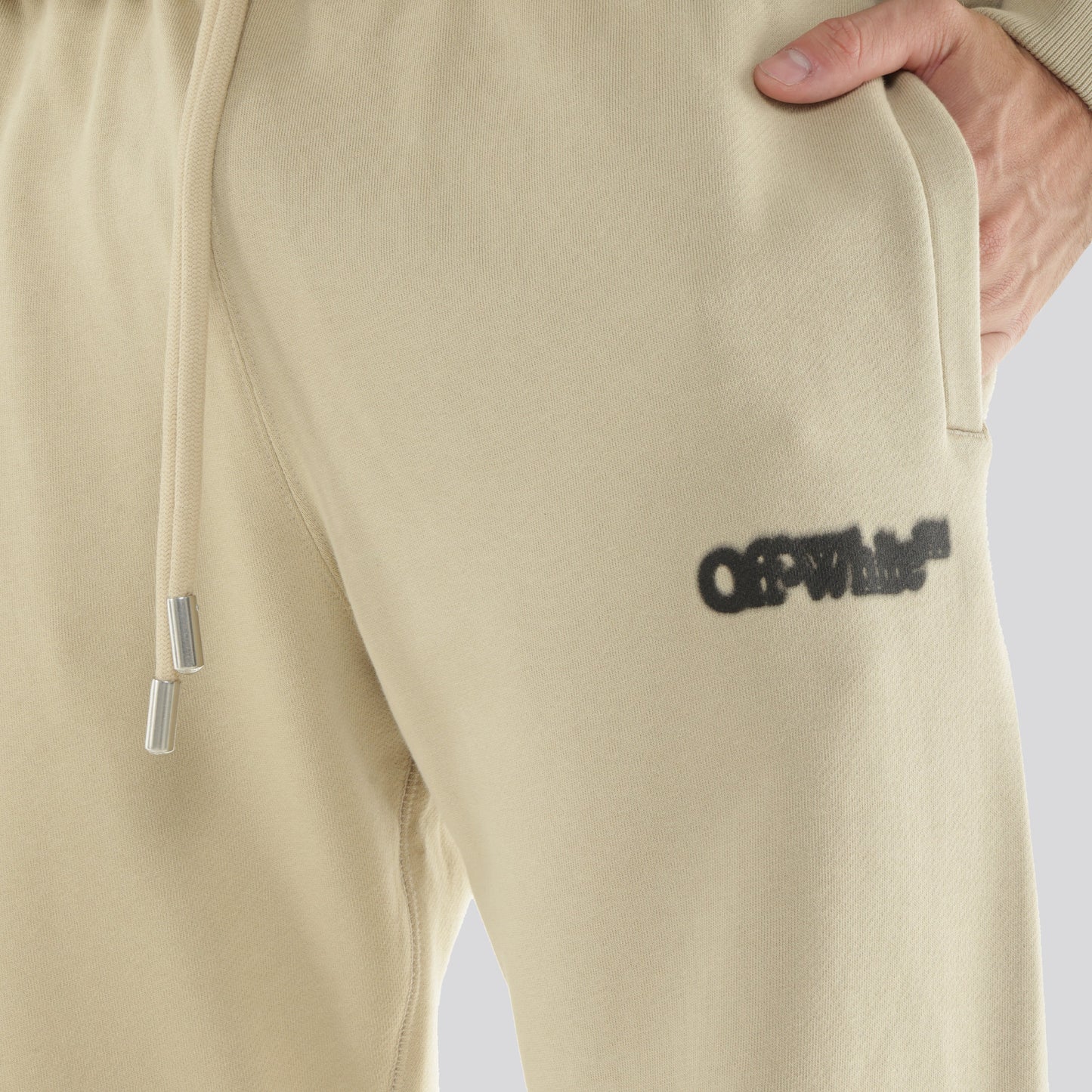 Sudadera Beige Off-White Arrow