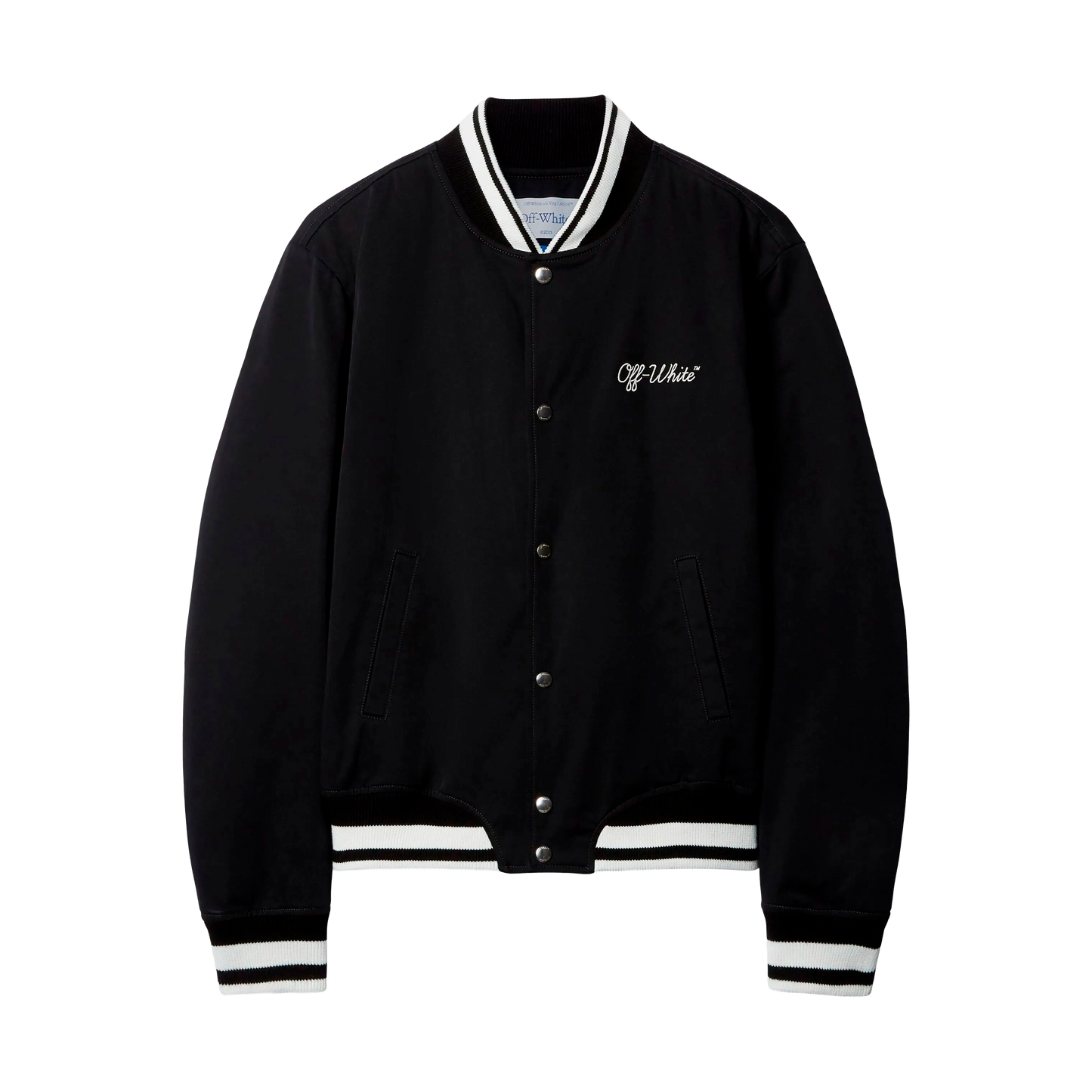 Chaqueta Negra Off-White Script Cotgab