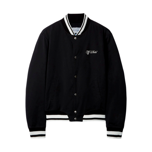 Chaqueta Negra Off-White Script Cotgab