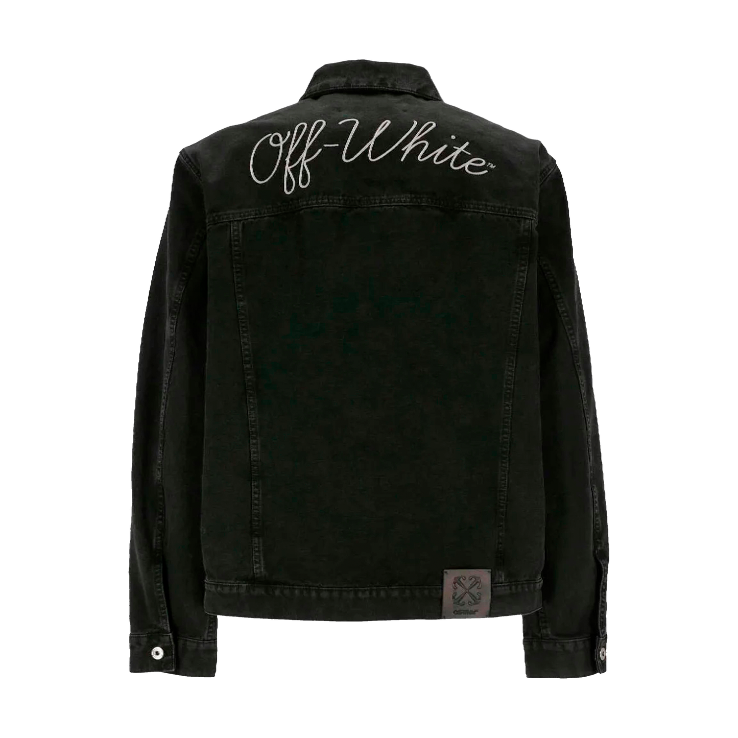 Chaqueta Negra Off-White Canv Varsity