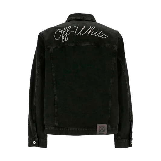 Chaqueta Negra Off-White Canv Varsity