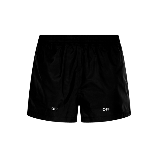 Pantaloneta Negra Off-White Off Stamp