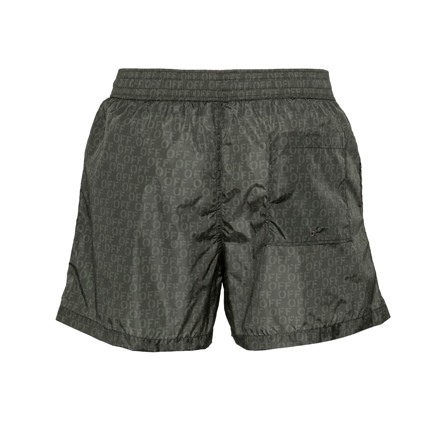 Pantaloneta Verde Off-White Monogram