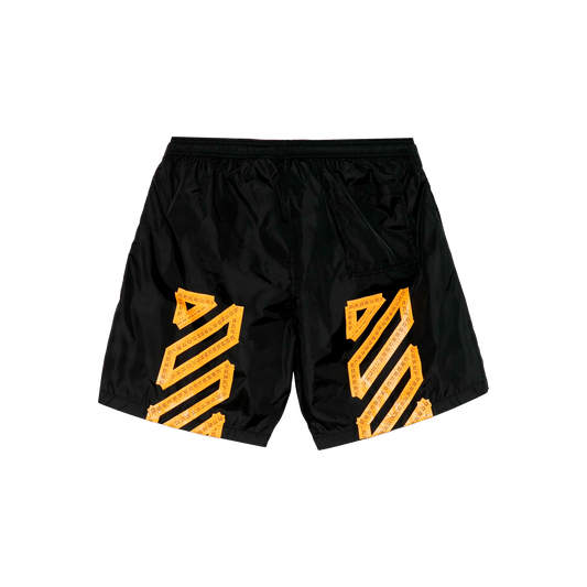 Pantaloneta Negra Off White Tape Surfer