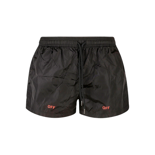 Pantaloneta Negra Off-White Spicy Orange
