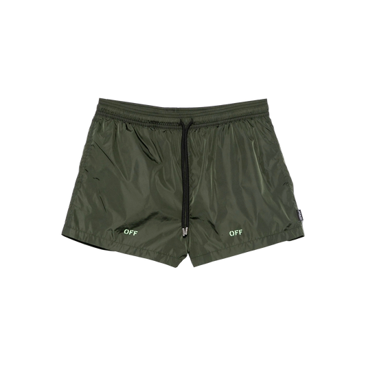 Pantaloneta Verde Off-White Off Stamp