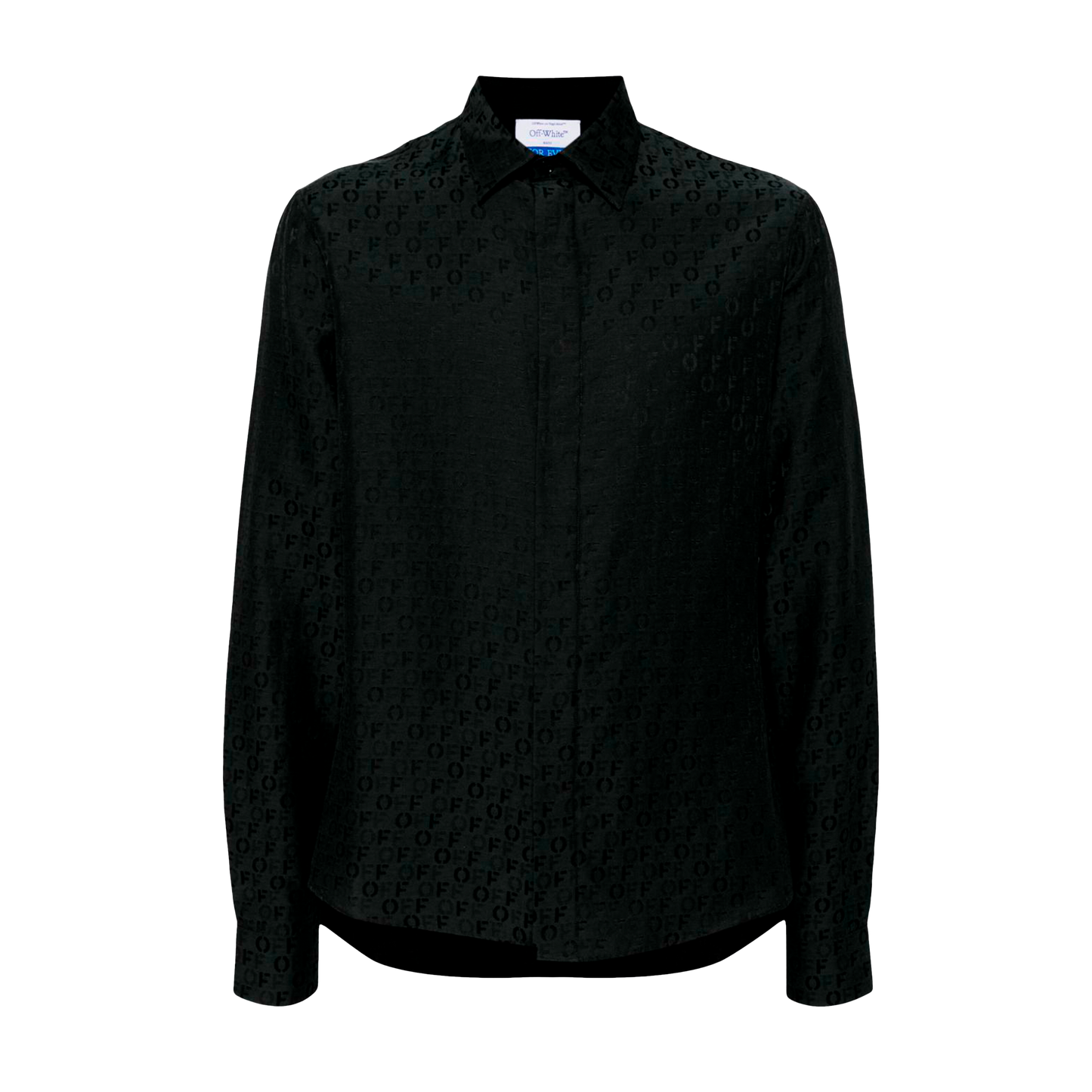 Camisa Negra Off-White Silkcot