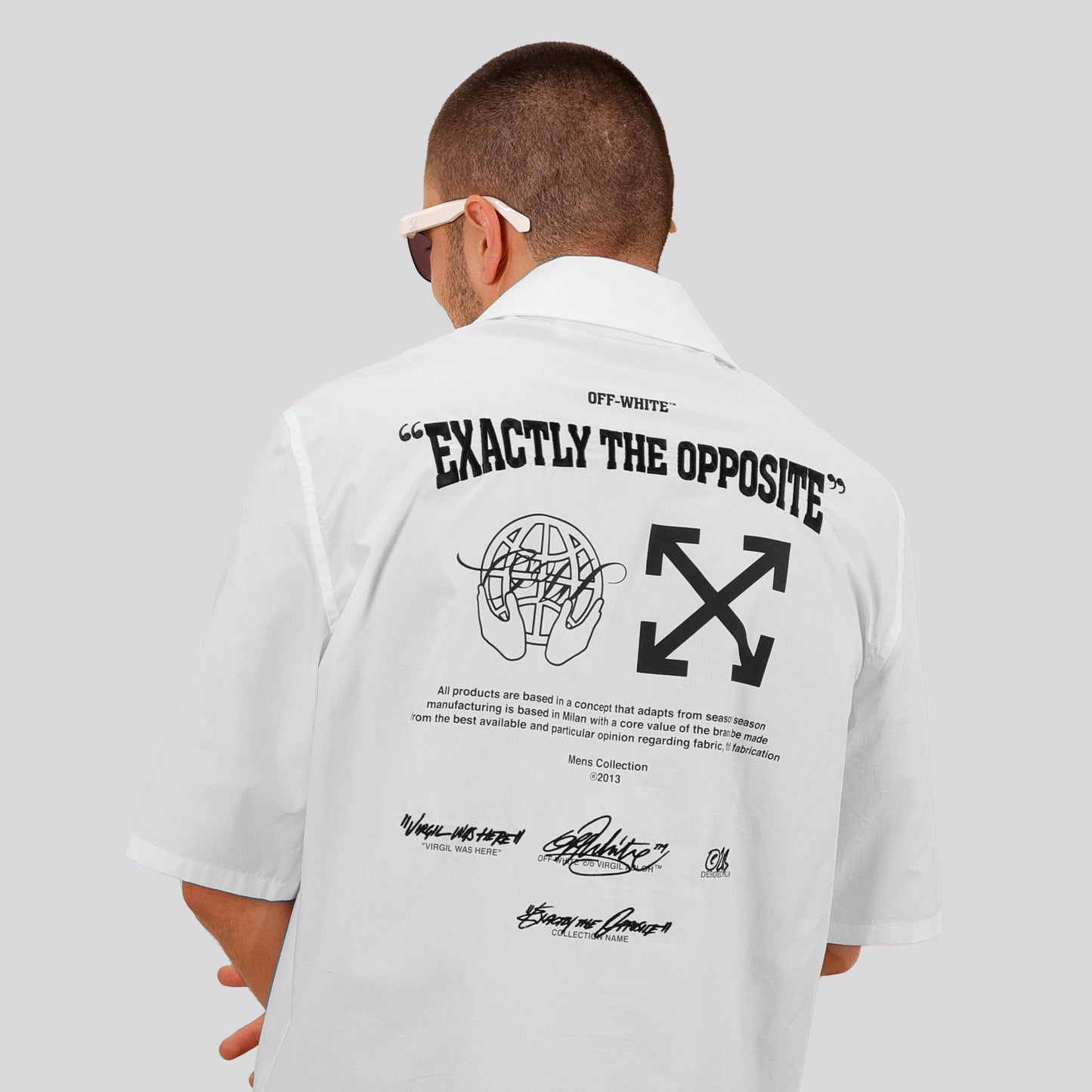 Camisa Blanca Off-White Exact Opp Holiday