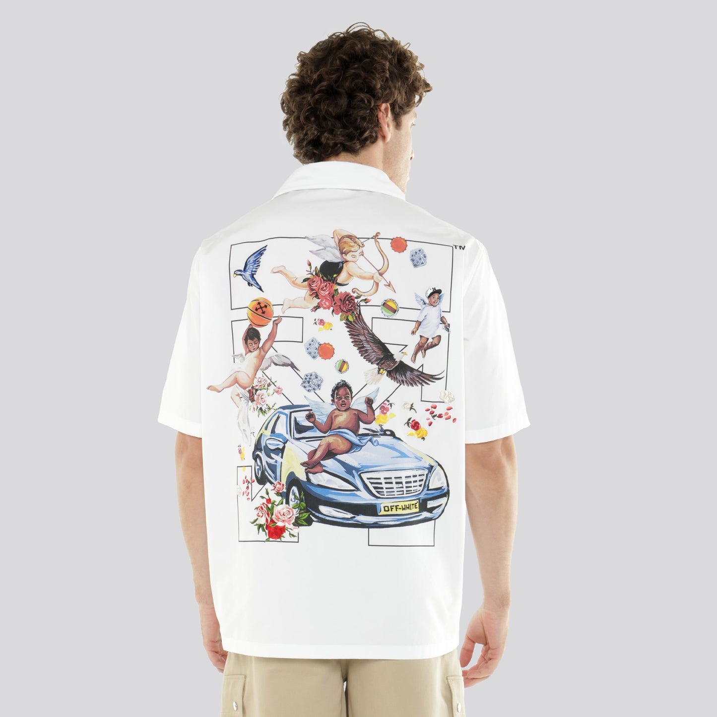 Camisa Blanca Off-White Fresco Arrow Bowling