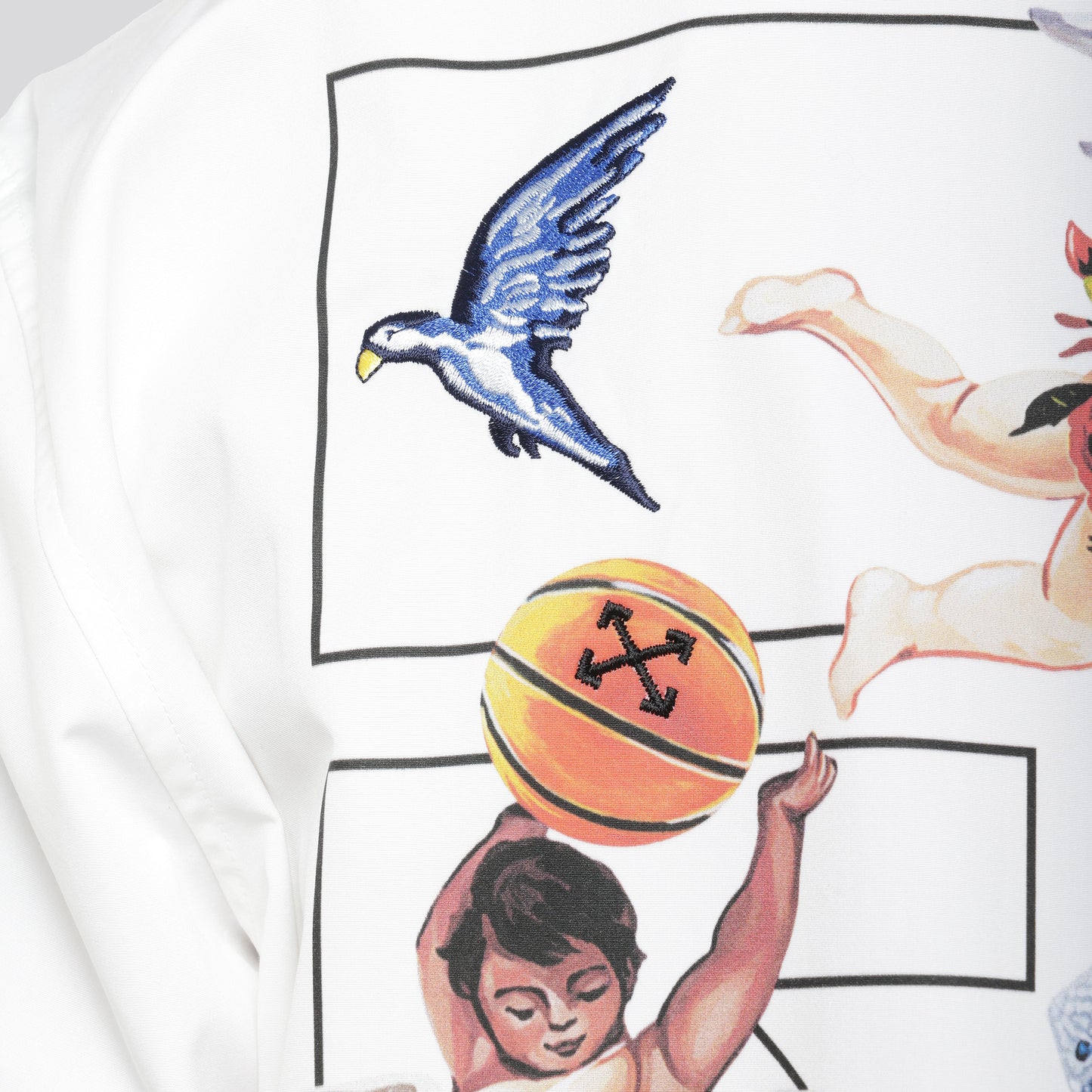 Camisa Blanca Off-White Fresco Arrow Bowling