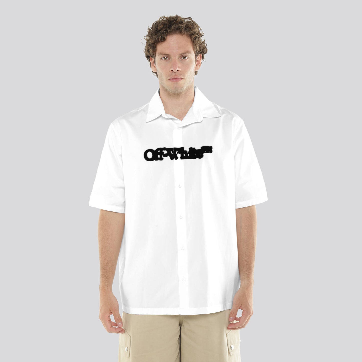 Camisa Blanca Off-White Spray Arrow