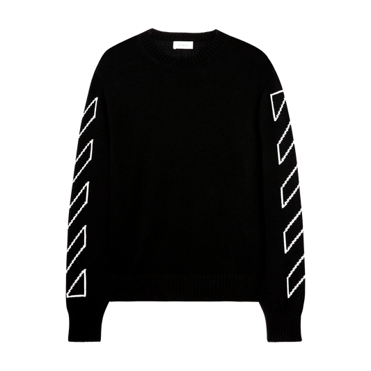 Buzo Negro Off White Diag Outline
