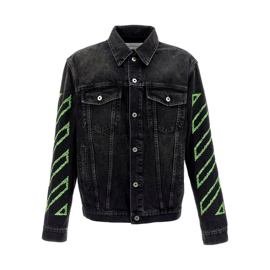Chaqueta Negra Off-White Diag Skate