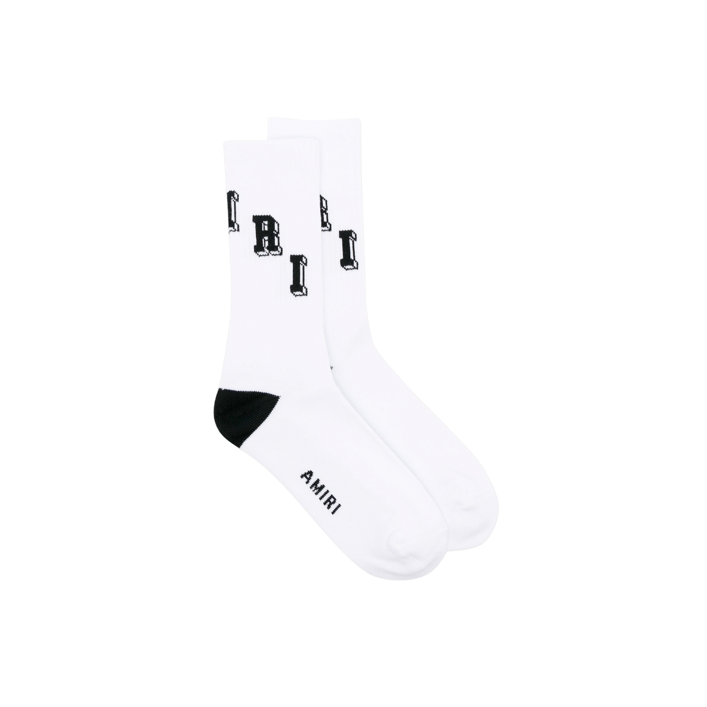 Medias Blancas AMIRI Logo