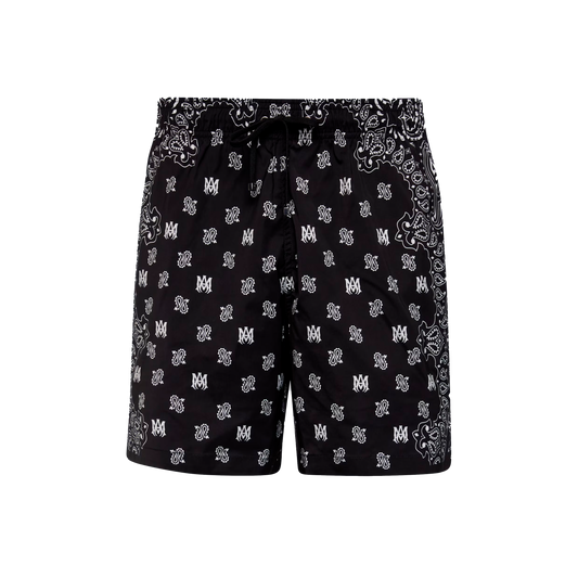 Pantaloneta Negra AMIRI Amiri Monogram