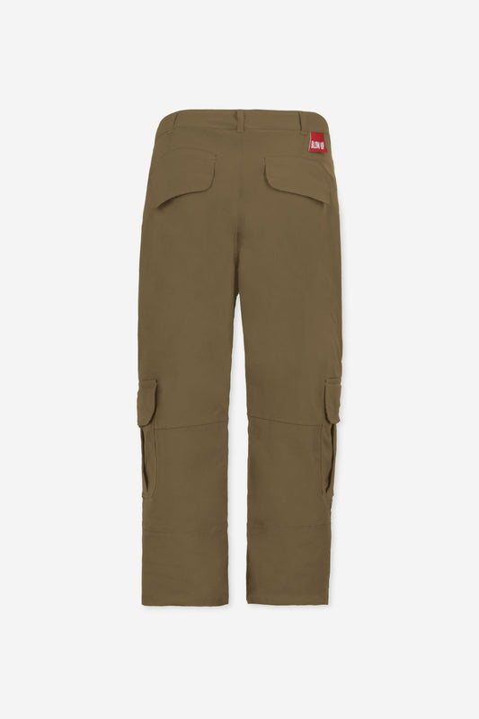 WESTERN OLIVE WIDE CARGO PANTS