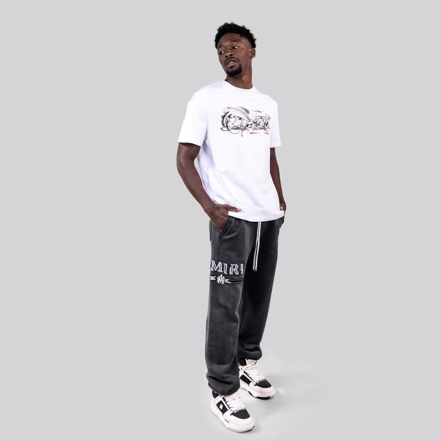 Jogger Negro AMIRI Cracked