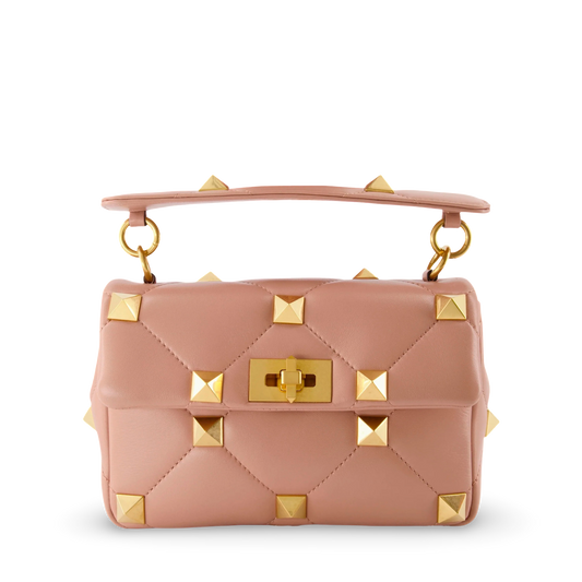 Cartera Rose Cannelle Valentino Roman Stud Bag