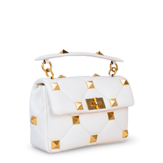 Cartera Blanca Valentino Roman Stud Bag