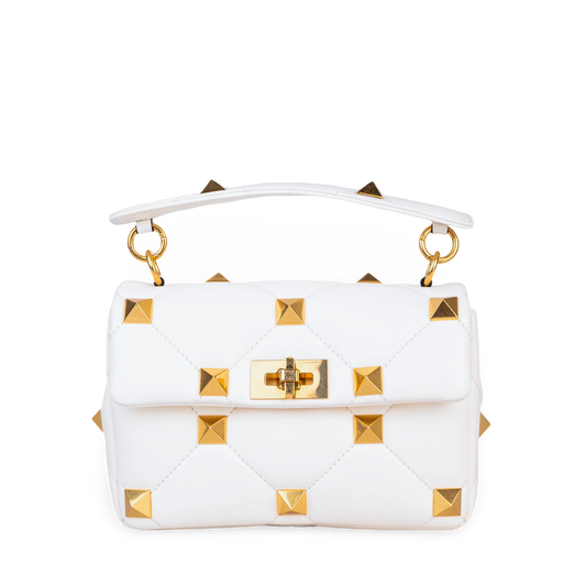 Cartera Blanca Valentino Roman Stud Bag