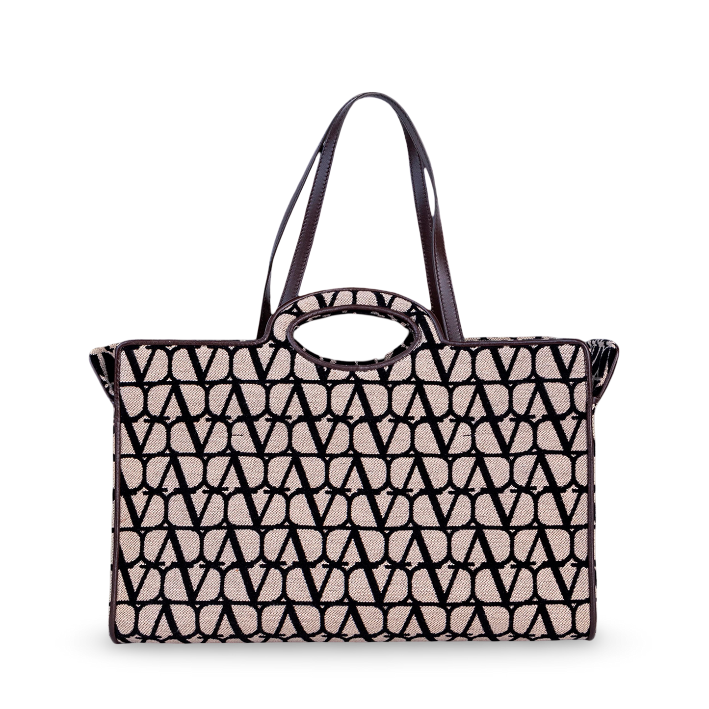 Cartera Beige Negro Valentino Iconographe