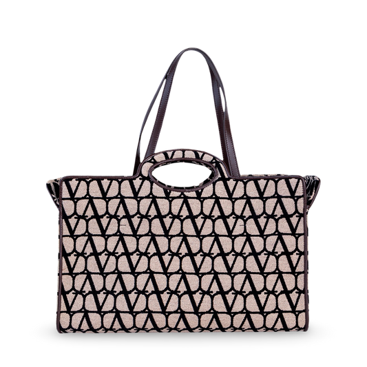 Cartera Beige Negro Valentino Iconographe