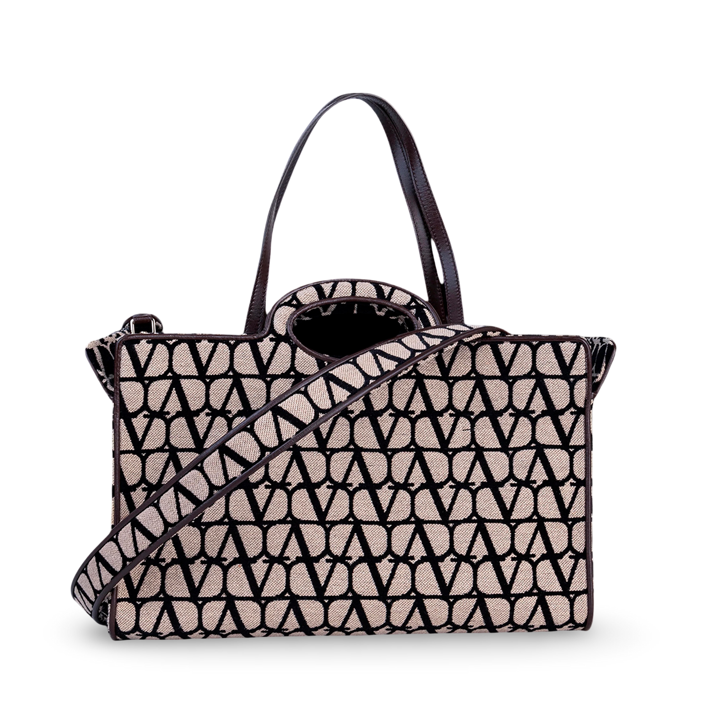 Cartera Beige Negro Valentino Iconographe