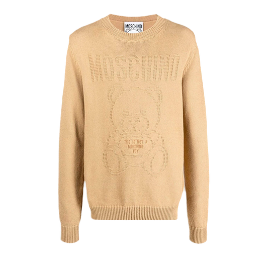 Suéter Beige Moschino Couture Beige Teddy Bear