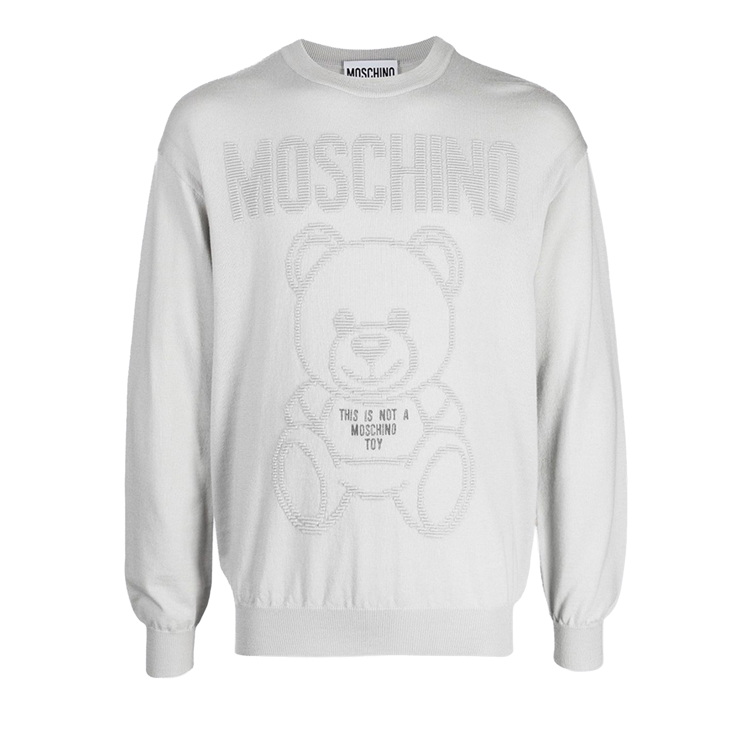 Suéter Gris Moschino Couture Teddy Bear