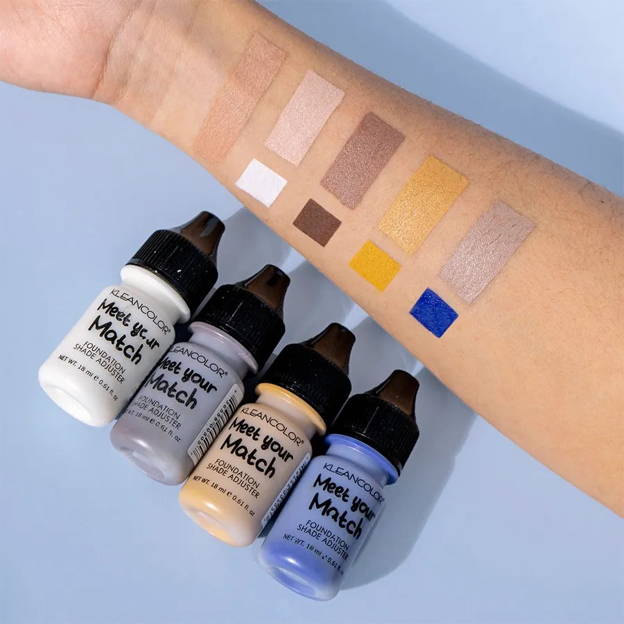 ✨Kleancolor -  Ajustador de Base Meet Your Match Foundation Shade Adjuster